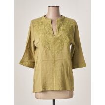 CHICOSOLEIL - Blouse vert en coton pour femme - Taille 36 - Modz