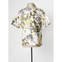 CALVIN KLEIN - Chemise manches courtes vert en coton - Homme - Taille S - Modz