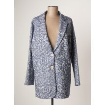 SUNCOO - Manteau court bleu en polyester pour femme - Taille 38 - Modz