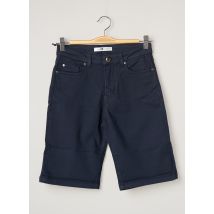 MENSI COLLEZIONE - Bermuda bleu en coton - Femme - Taille 34 - Modz