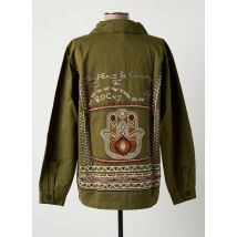 GOA - Veste casual vert en coton - Femme - Taille 40 - Modz
