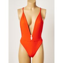 KHASSANI - Maillot de bain 1 pièce orange en polyamide - Femme - Taille 38 - Modz