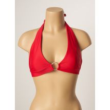 KHASSANI - Haut de maillot de bain rouge en polyamide pour femme - Taille 38 - Modz
