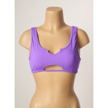 KHASSANI - Haut de maillot de bain violet en polyamide - Femme - Taille 40 - Modz