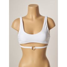 KHASSANI - Haut de maillot de bain blanc en polyamide - Femme - Taille 40 - Modz