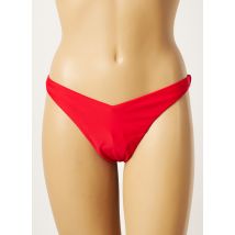 KHASSANI - Bas de maillot de bain rouge en polyamide - Femme - Taille 40 - Modz