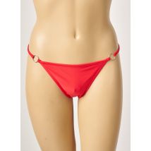 KHASSANI - Bas de maillot de bain rouge en polyamide - Femme - Taille 40 - Modz
