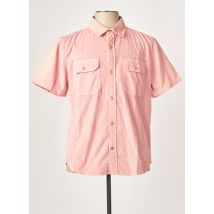IRON AND RESIN - Chemise manches courtes rose en coton - Homme - Taille M - Modz