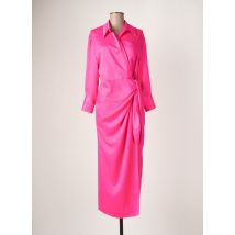VINTAGE LOVE - Robe longue rose en polyester - Femme - Taille 36 - Modz