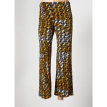 AU SOLEIL DE ST TROPEZ - Pantalon droit jaune en polyester - Femme - Taille 38 - Modz