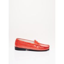 GEO-REINO - Mocassins orange en cuir pour femme - Taille 37 - Modz