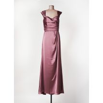AMSALE - Robe longue violet en polyester - Femme - Taille 42 - Modz