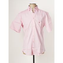 FYNCH-HATTON - Chemise manches courtes rose en coton pour homme - Taille M - Modz