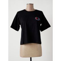 CHAMPION - T-shirt noir en coton - Femme - Taille 36 - Modz