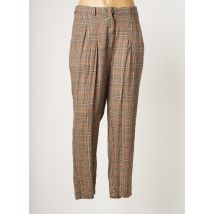 RHUM RAISIN - Pantalon chino marron en coton - Femme - Taille 38 - Modz