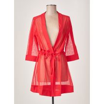 MALOKA - Veste kimono rouge en polyester pour femme - Taille 36 - Modz