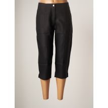 MALOKA - Pantacourt noir en lin - Femme - Taille 36 - Modz