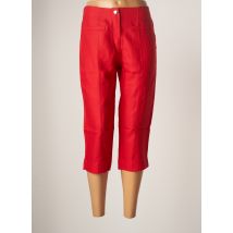 MALOKA - Pantacourt rouge en lin - Femme - Taille 36 - Modz