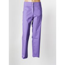 MALOKA - Pantalon 7/8 violet en coton - Femme - Taille 36 - Modz