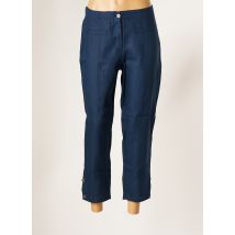 MALOKA - Pantalon 7/8 bleu en lin - Femme - Taille 34 - Modz
