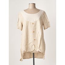 G!OZE - Tunique manches courtes beige en viscose - Femme - Taille 42 - Modz