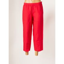 G!OZE - Pantacourt rouge en lin pour femme - Taille 40 - Modz