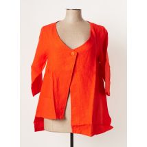 G!OZE - Veste casual orange en lin - Femme - Taille 42 - Modz