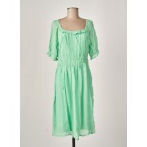 CREAM - Robe mi-longue vert en viscose - Femme - Taille 40 - Modz