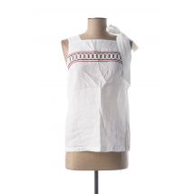 KI ? WHO ARE YOU - Top blanc en ramie - Femme - Taille 40 - Modz