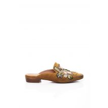 ELENA LACHI - Mules/Sabots marron en cuir - Femme - Taille 36 - Modz