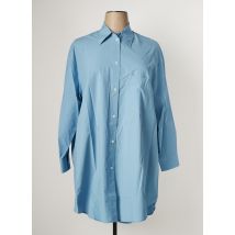 OTTOD'AME - Tunique manches longues bleu en coton - Femme - Taille 42 - Modz