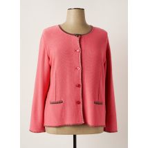 LUCIA - Gilet manches longues rose en coton - Femme - Taille 48 - Modz