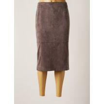 PURE BY LUCIA - Jupe mi-longue gris en polyester - Femme - Taille 46 - Modz