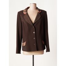 CHRISTINE LAURE - Blazer marron en polyester - Femme - Taille 40 - Modz