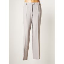 PURE BY LUCIA - Pantalon droit gris en polyester - Femme - Taille 46 - Modz