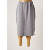 PAUPORTÉ - Jupe mi-longue gris en laine pour femme - Taille 44 - Modz