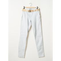 EDC BY ESPRIT - Pantalon chino bleu en coton - Femme - Taille 34 - Modz