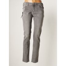 EMPORIO ARMANI - Jeans coupe slim gris en coton - Femme - Taille W24 - Modz