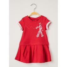 CATIMINI - Robe mi-longue rouge en coton - Fille - Taille TU - Modz