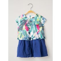 CATIMINI - Robe mi-longue bleu en coton - Fille - Taille TU - Modz