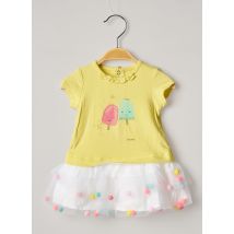 CATIMINI - Robe mi-longue jaune en coton - Fille - Taille TU - Modz