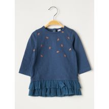 3 POMMES - Robe mi-longue bleu en coton - Fille - Taille TU - Modz