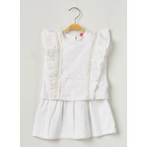 LILI GAUFRETTE - Robe mi-longue blanc en coton - Fille - Taille TU - Modz