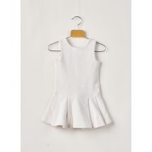 LILI GAUFRETTE - Robe mi-longue blanc en coton pour fille - Taille 3 A - Modz