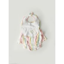 LILI GAUFRETTE - Bavoir blanc en viscose - Fille - Taille TU - Modz