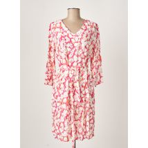 DIANE LAURY - Robe mi-longue rose en viscose - Femme - Taille 38 - Modz