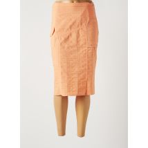 GUY DUBOUIS - Jupe mi-longue orange en coton - Femme - Taille 40 - Modz