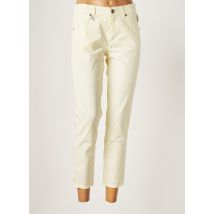 ANNA MONTANA - Pantalon 7/8 jaune en coton - Femme - Taille 38 - Modz