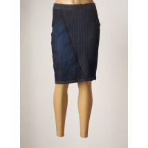 GUY DUBOUIS - Jupe mi-longue bleu en coton - Femme - Taille 40 - Modz