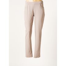 GUY DUBOUIS - Pantalon droit marron en polyester - Femme - Taille 40 - Modz